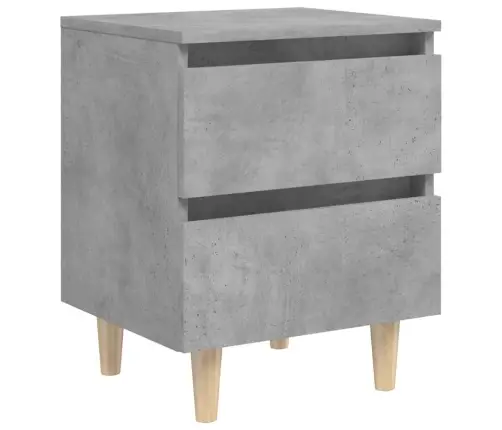 Naktsskapītis, Priedes Koka Kājas, Betona Pelēks, 40X35X50 Cm Vidaxl Naktsskapītis, Priedes Koka Kājas, Betona Pelēks, 40X35X50 Cm Vidaxl