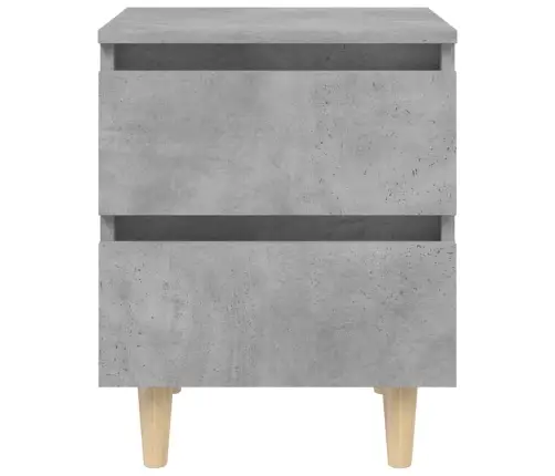 Naktsskapītis, Priedes Koka Kājas, Betona Pelēks, 40X35X50 Cm Vidaxl Naktsskapītis, Priedes Koka Kājas, Betona Pelēks, 40X35X50 Cm Vidaxl