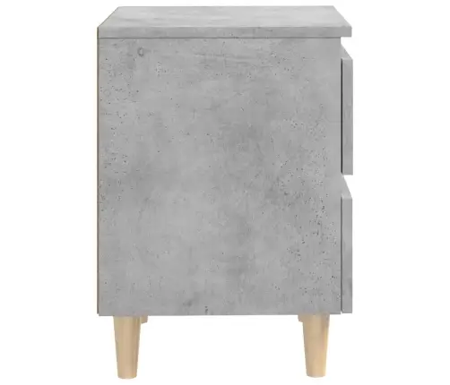 Naktsskapītis, Priedes Koka Kājas, Betona Pelēks, 40X35X50 Cm Vidaxl Naktsskapītis, Priedes Koka Kājas, Betona Pelēks, 40X35X50 Cm Vidaxl
