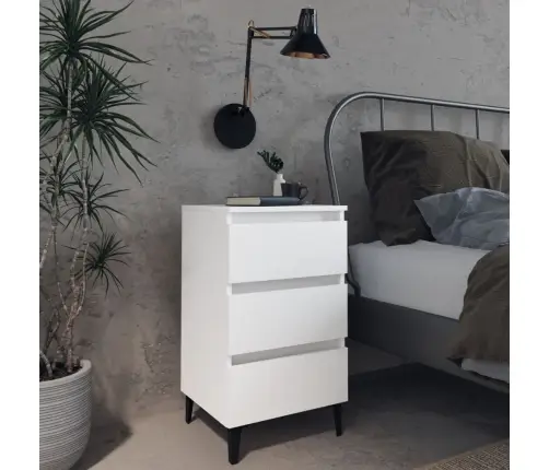 Öökapid Metalljalgadega, Valge, 40X35X69 Cm