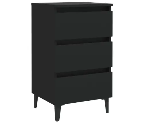 Öökapp Metalljalgadega, Must, 40X35X69 Cm