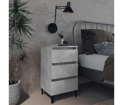 Öökapid Metalljalgadega, 2 Tk, Betoonhall, 40X35X69 Cm