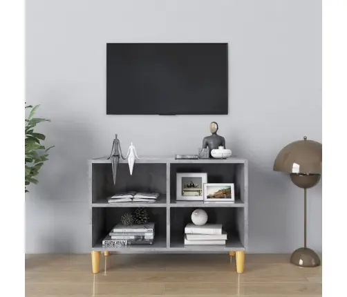 Tv Skapītis Ar Koka Kājām, Betona Pelēks, 69,5X30X50 Cm Vidaxl Tv Skapītis Ar Koka Kājām, Betona Pelēks, 69,5X30X50 Cm Vidaxl