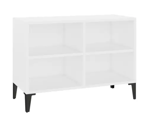 Tv Spintelė Su Metalinėmis Kojelėmis, Balta, 69,5X30X50Cm