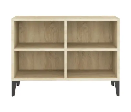 Tv Plaukts Ar Metāla Kājām, Ozolkoka Krāsa, 69,5X30X50 Cm Vidaxl