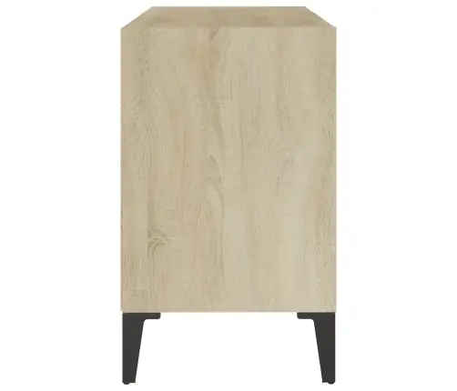 Tv Plaukts Ar Metāla Kājām, Ozolkoka Krāsa, 69,5X30X50 Cm Vidaxl