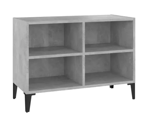 Tv Plaukts, Metāla Kājas, Pelēks, 69,5X30X50 Cm, Skaidu Plāksne Vidaxl