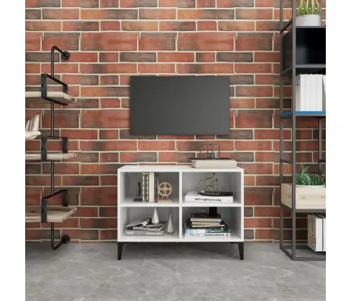 Tv Skapītis, Spīdīgi Balts, 69,5X30X50 Cm, Skaidu Plāksne Vidaxl