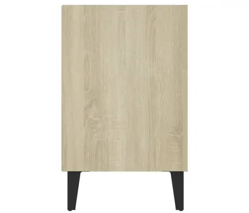 Tv Plaukts Ar Metāla Kājām, Ozolkoka Krāsa, 103,5X30X50 Cm Vidaxl