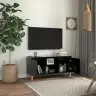 Puitjalgadega Telerikapp, Must, 103,5X35X50 Cm