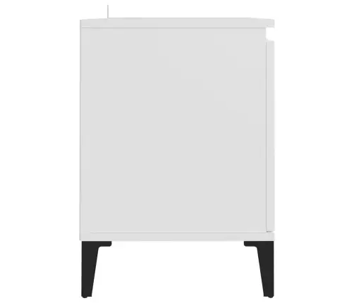 Tv Spintelė Su Metalinėmis Kojelėmis, Balta, 103,5X35X50Cm