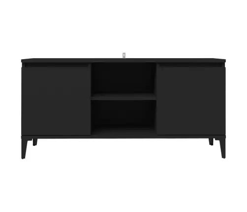 Tv Spintelė Su Metalinėmis Kojelėmis, Juoda, 103,5X35X50Cm