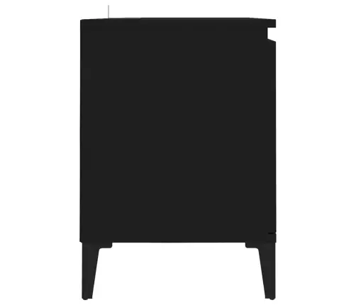 Tv Spintelė Su Metalinėmis Kojelėmis, Juoda, 103,5X35X50Cm