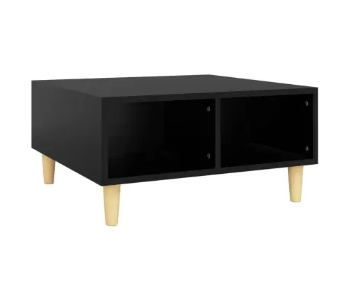 Kafijas Galdiņš, Melns, 60X60X30 Cm, Inženierijas Koks Vidaxl