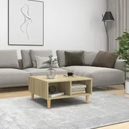 Kafijas Galdiņš, Ozolkoka Krāsā, 60X60X30 Cm, Inženierijas Koks Vidaxl