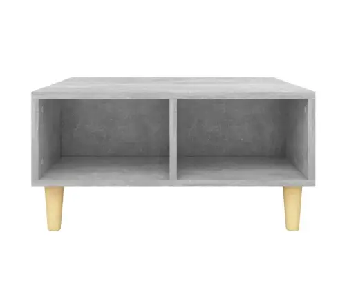 Kafijas Galdiņš, Betona Pelēks, 60X60X30 Cm, Inženierijas Koks Vidaxl