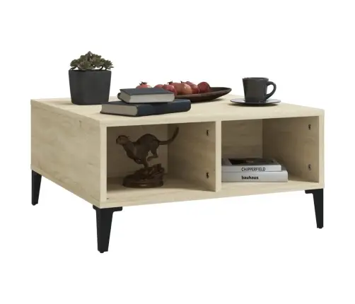 Kafijas Galdiņš, Ozolkoka Krāsā, 60X60X30 Cm, Inženierijas Koks Vidaxl