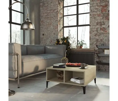 Kafijas Galdiņš, Ozolkoka Krāsā, 60X60X30 Cm, Inženierijas Koks Vidaxl