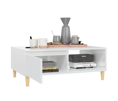 Kafijas Galdiņš, 90X60X35 Cm, Spīdīgi Balts, Inženierijas Koks Vidaxl Kafijas Galdiņš, 90X60X35 Cm, Spīdīgi Balts, Inženierijas Koks Vidaxl