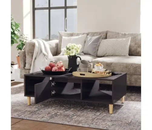 Kohvilaud, Kõrgläikega Hall, 103,5X60X35 Cm Tehispuit