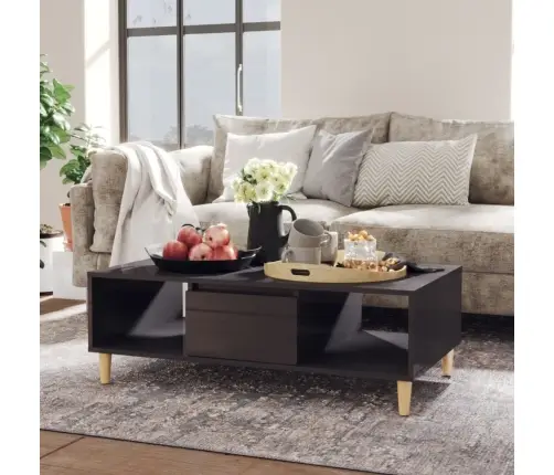 Kohvilaud, Kõrgläikega Hall, 103,5X60X35 Cm Tehispuit