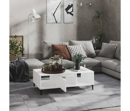 Kohvilaud, Valge 103,5X60X35 Cm Tehispuit