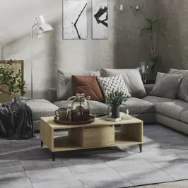 Kafijas Galdiņš, Ozolkoka Krāsa 103,5X60X35Cm Inženierijas Koks Vidaxl
