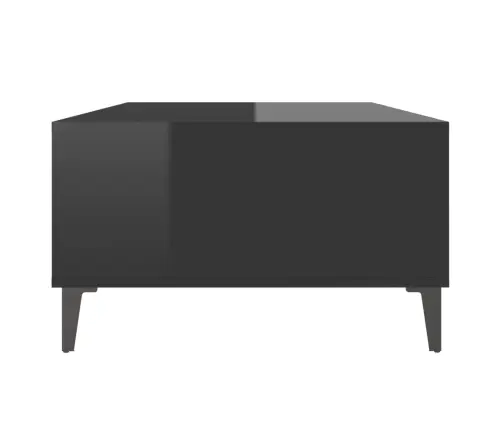 Kafijas Galdiņš, 103,5X60X35Cm, Spīdīgi Melns Inženierijas Koks Vidaxl