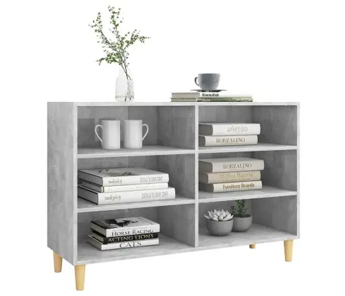 Plaukts, Betona Pelēks, 103,5X35X70 Cm, Inženierijas Koks Vidaxl