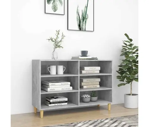 Plaukts, Betona Pelēks, 103,5X35X70 Cm, Inženierijas Koks Vidaxl