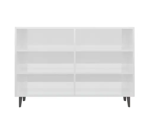 Kumode, 103,5X35X70 Cm, Spīdīgi Balta, Inženierijas Koks Vidaxl