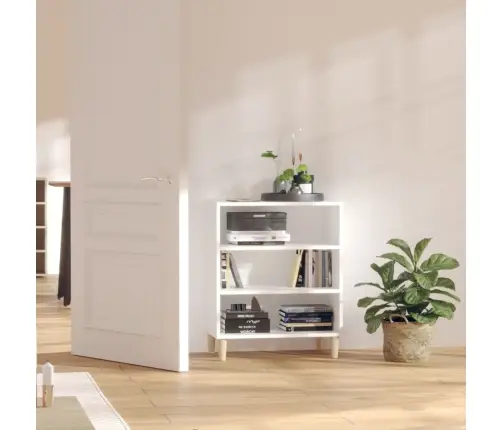 Kumode, Balta, 57X35X70 Cm, Inženierijas Koks Vidaxl