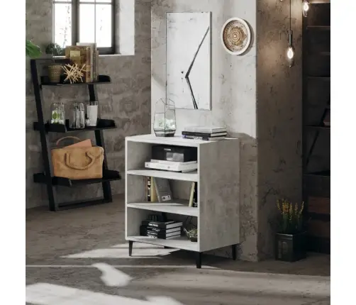 Puhvetkapp, Betoonhall, 57 X 35 X 70 cm Tehispuit Puhvetkapp, Betoonhall, 57 X 35 X 70 cm Tehispuit