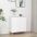 Kumode Ar Koka Kājām, Balta, 60X35X70 Cm, Inženierijas Koks Vidaxl