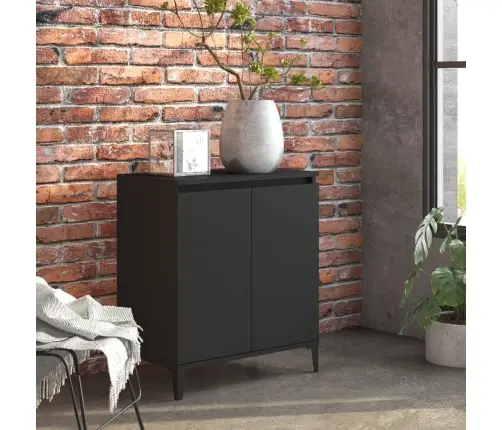 Kumode, Melns, 60X35X70 Cm, Inženierijas Koks Vidaxl