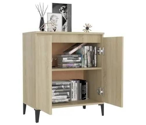 Kumode, Ozolkoka Krāsā, 60X35X70 Cm, Inženierijas Koks Vidaxl