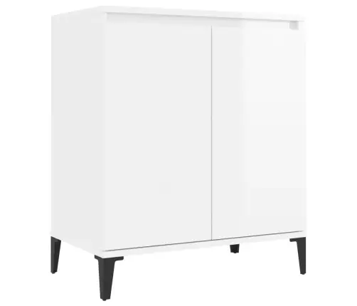 Kumode, Spīdīgi Balta, 60X35X70 Cm, Inženierijas Koks Vidaxl