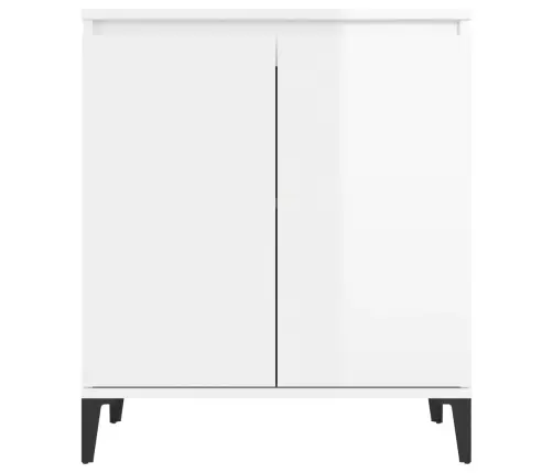 Kumode, Spīdīgi Balta, 60X35X70 Cm, Inženierijas Koks Vidaxl