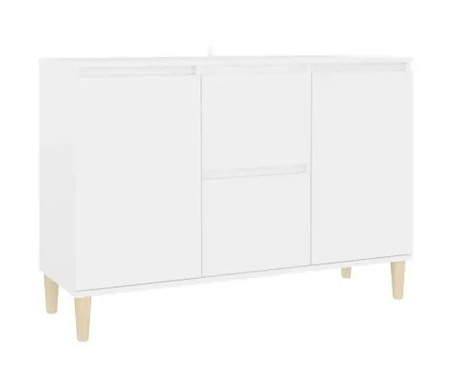 Kumode, Balta, 101X35X70 Cm, Inženierijas Koks Vidaxl