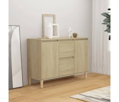 Kumode, Ozolkoka Krāsā, 101X35X70 Cm, Inženierijas Koks Vidaxl