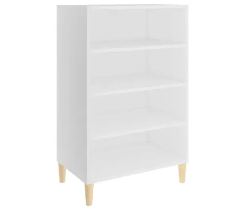 Kumode, Balta, 57X35X90 Cm, Inženierijas Koks Vidaxl