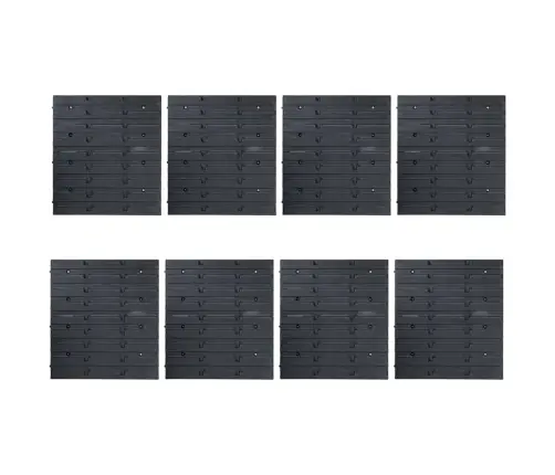 128-Osaline Hoiukastide Komplekt Seinapaneelidega Punane Ja Must