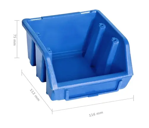 128-Osaline Hoiukastide Komplekt Seinapaneelidega Punane Ja Must