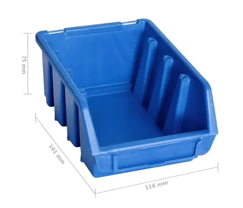 128-Osaline Hoiukastide Komplekt Seinapaneelidega Punane Ja Must