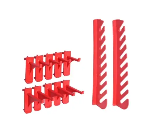 71-Daļīgs Sienas Organizators, Sarkani Un Melni Paneļi Vidaxl