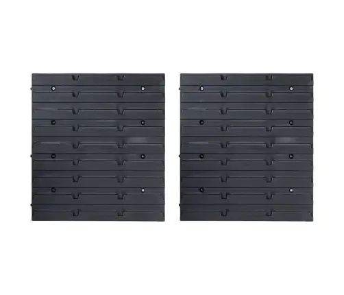 71-Daļīgs Sienas Organizators, Sarkani Un Melni Paneļi Vidaxl