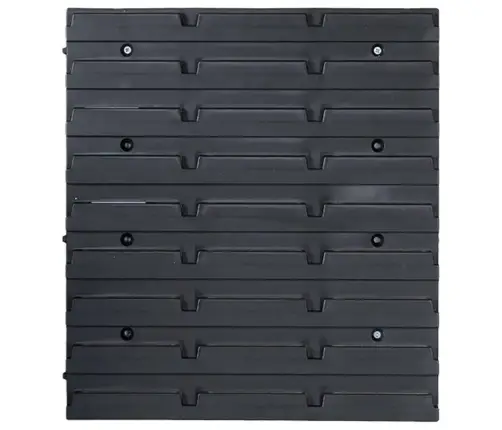 71-Daļīgs Sienas Organizators, Sarkani Un Melni Paneļi Vidaxl