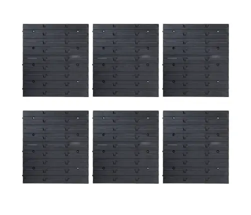 103Osaline Hoiukastide Komplekt Seinapaneelidega Punane Ja Must