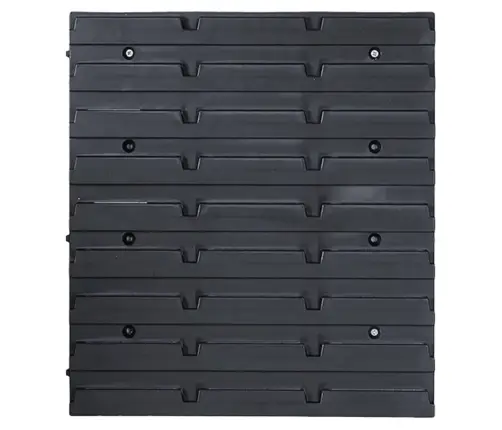 103Osaline Hoiukastide Komplekt Seinapaneelidega Punane Ja Must