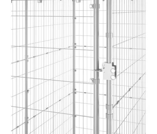 Katusega Koeraaed, Tsingitud Teras, 110 X 220 X 180 Cm